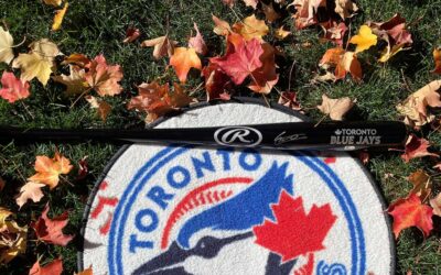 Blue Jays Fan Wins Signed Vladimir Guerrero Jr. Bat in Charity AuctionâNow Itâs a World Series Keepsake