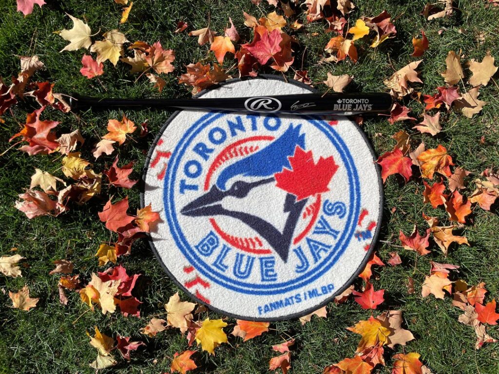 autographed Vladimir Guerrero Jr baseball bat Blue Jays keepsake